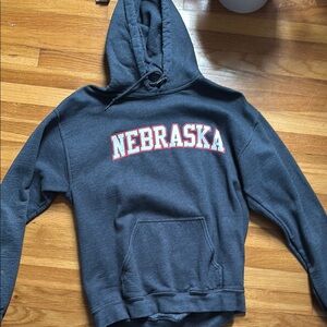 Nebraska Gray Hoodie